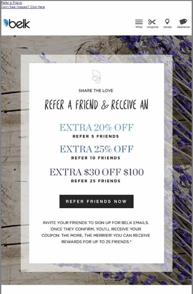 belk referral